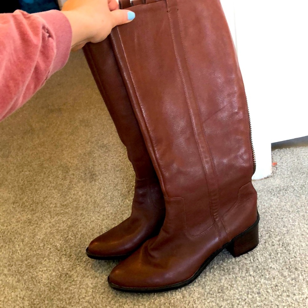 Calvin Klein knee high riding boots